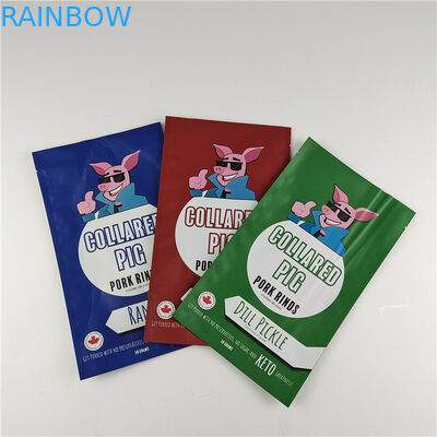 প্রস্তুতকারক কাস্টমাইজড সাইজ স্টোরেজ স্ন্যাক ব্যাগ প্যাকেজিং ম্যাট অ্যালুমিনিয়াম ফয়েল স্ট্যান্ড আপ পকেট জিপলক প্যাকেজিং ব্যাগ