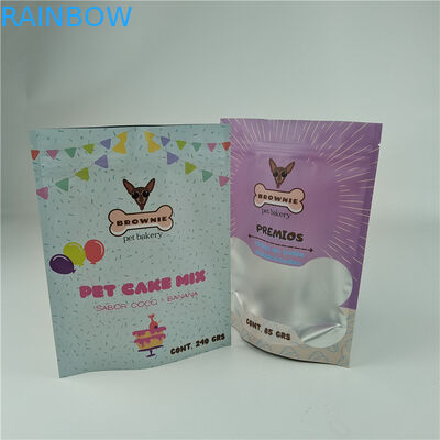 শীর্ষ মানের কাস্টম লোগো মুদ্রিত মসৃণ স্টোরেজ প্যাকেজিং পোষা প্রাণীর খাবারের জন্য প্লাস্টিকের ফয়েল পকেট ব্যাগ