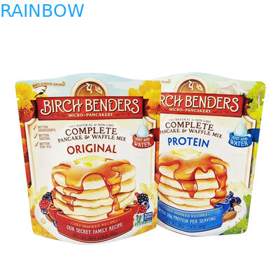 চা ব্যাগের জন্য পুনরায় বন্ধযোগ্য স্ট্যান্ড আপ প্যাকেজ কাস্টম যে কোনও আকারের প্যাকেজিং