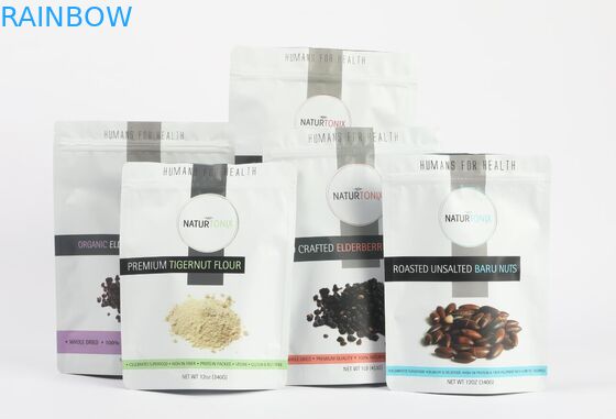 কাস্টমাইজড থ্রি সাইড সিল ব্যাগ চা ব্যাগ প্যাকেজিং চকচকে বা ম্যাট সমাপ্তি