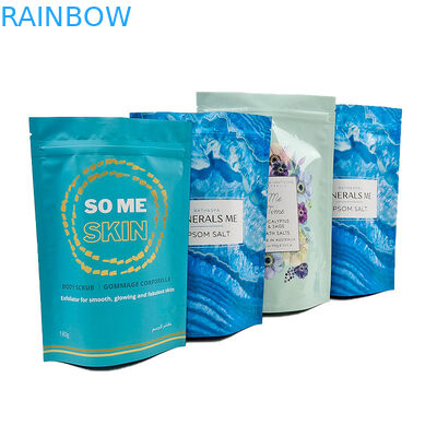 স্ট্যান্ড আপ/ডয় প্যাক/ডয় প্যাক/ডয় প্যাকিং অ্যালুমিনিয়াম ফয়েল প্যাকেজিং টপ জিপার সহ