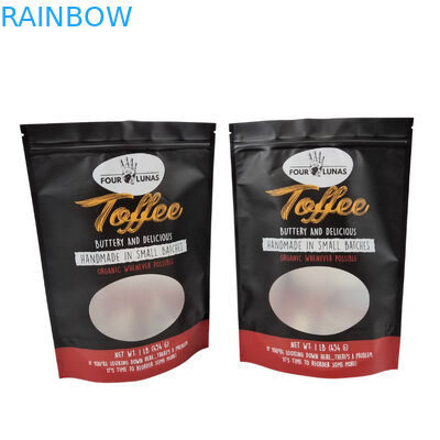 ট্রান্সপারেন্ট ডিজাইন এবং জিপার বন্ধের সাথে টিয়ার নটচ ফিচার পোষা প্রাণী খাদ্য থলি