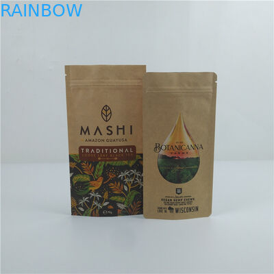 কাস্টম কম্পোস্টেবল ক্রাফ্ট পেপার ব্যাগ কাস্টম প্রিন্টিং খাদ্য এবং প্রয়োজনীয়তার জন্য বায়োডেগ্রেডেবল পেপার ব্যাগ