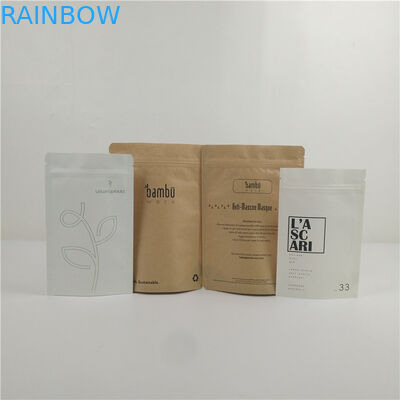 পরিবেশ বান্ধব কম্পোস্টেবল ক্রাফ্ট পেপার ব্যাগ কাস্টম প্রিন্টিং বায়োডেগ্রেডেবল পেপার ডয়প্যাক