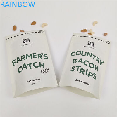 কাস্টম ডিজিটাল প্রিন্টিং স্ট্যান্ড আপ জিপার ব্যাগ গন্ধ প্রতিরোধী ক্রাফ্ট কাগজ ব্যাগ কাস্টম প্রিন্টিং বায়োডেগ্রেডেবল কাগজ ব্যাগ