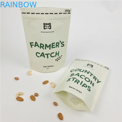 কাস্টম ডিজিটাল প্রিন্টিং স্ট্যান্ড আপ জিপার ব্যাগ গন্ধ প্রতিরোধী ক্রাফ্ট কাগজ ব্যাগ কাস্টম প্রিন্টিং বায়োডেগ্রেডেবল কাগজ ব্যাগ