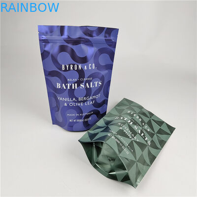 জিপার গন্ধ প্রুফ আর্দ্রতা প্রুফ বডি স্ক্রাব প্যাকেজিং ব্যাগ সঙ্গে স্ট্যান্ড আপ ব্যাগ