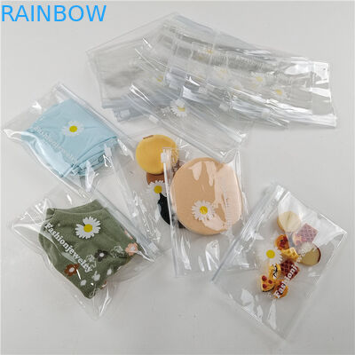 কাস্টমাইজড আকার এবং রঙের সাথে কমস্টিকের জন্য উচ্চ স্বচ্ছ পিই উপাদান প্লাস্টিকের প্যাকেজিং ব্যাগ