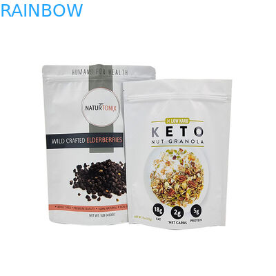 রঙ প্রভাব চকচকে বা ম্যাট সমাপ্ত চা ব্যাগ পুনরায় বন্ধযোগ্য স্ট্যান্ড আপ পকেটে প্যাকেজিং