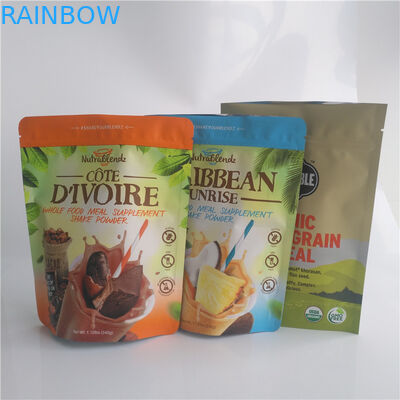 পুনরায় বন্ধযোগ্য স্ট্যান্ড আপ প্যাকেজ স্লিম টি ব্যাগ ডিগ্যাসিং ভালভ সহ