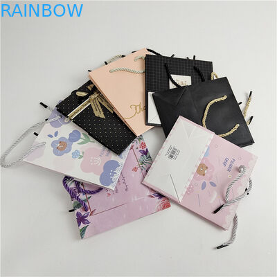 সর্বশেষ গ্রহণ করা হয়েছে 10 টি পর্যন্ত রঙ উপলব্ধ কাস্টম ডিজিটাল মুদ্রণ লোগো মুদ্রিত শপিং কাগজ ব্যাগ প্যাকেজিং