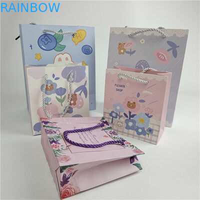 সর্বশেষ গ্রহণ করা হয়েছে 10 টি পর্যন্ত রঙ উপলব্ধ কাস্টম ডিজিটাল মুদ্রণ লোগো মুদ্রিত শপিং কাগজ ব্যাগ প্যাকেজিং