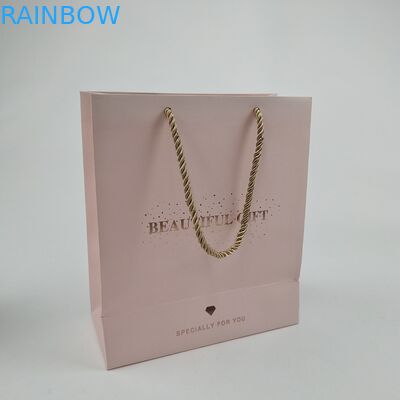 মান নিশ্চিতকরণ লোগো প্রিন্টিং সহ শপিংয়ের জন্য কাস্টমাইজড কাগজের ব্যাগ জৈব বিঘ্ননযোগ্য কাগজের থলি