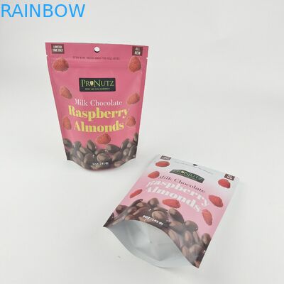 কাস্টমাইজড প্রাইভেট লোগো জিপার প্লাস্টিক স্ট্যান্ড আপ জিপ লক প্যাকেজিং ব্যাগ প্যাকিং ভোজ্য কুকিজ