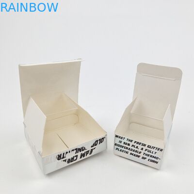 কাউন্টারটপ ট্রিপ আউট ডিসপ্লে বক্স প্যাকেজিং হোয়াইট কার্ডবোর্ড ডিসপ্লে বক্স