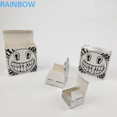 কাস্টম গ্লোসি ইউভি ম্যাট ফিল্ম হোয়াইট কার্ডবোর্ড পেপার বক্স 400g কসমেটিক নমুনা জন্য আর্গান তেল