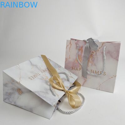 কাস্টমাইজড পেপার ব্যাগ লোগো প্রিন্টিং সহ শপিংয়ের জন্য বায়োডেগ্রেডেবল পেপার পকেট