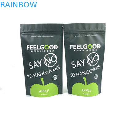 কাস্টম লোগো মুদ্রিত স্ট্যান্ড আপ জিপার পকেট গন্ধ প্রতিরোধী জলরোধী প্লাস্টিক প্যাকেজিং ব্যাগ