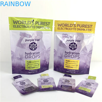 10 রং কাস্টম ম্যাট অ্যালুমিনিয়াম ফয়েল স্ট্যান্ড আপ পকেট জিপলক ডয়প্যাক ব্যাগ খাবারের জন্য