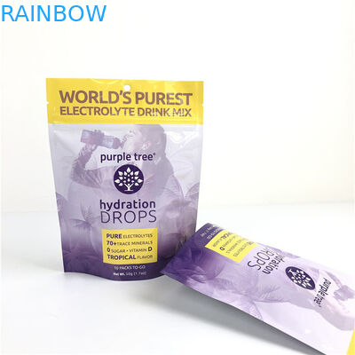 10 রং কাস্টম ম্যাট অ্যালুমিনিয়াম ফয়েল স্ট্যান্ড আপ পকেট জিপলক ডয়প্যাক ব্যাগ খাবারের জন্য