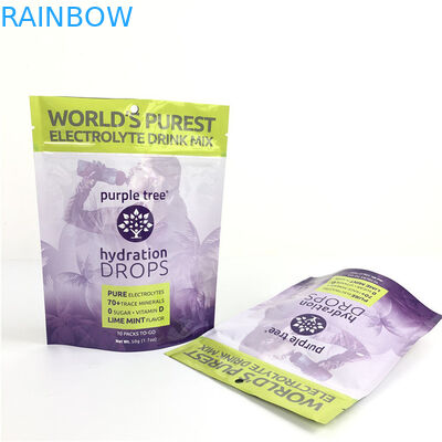 10 রং কাস্টম ম্যাট অ্যালুমিনিয়াম ফয়েল স্ট্যান্ড আপ পকেট জিপলক ডয়প্যাক ব্যাগ খাবারের জন্য