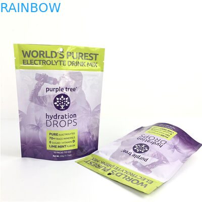 গরম কাস্টম লোগো চকচকে ফিনিস কাস্টমাইজড আকার এবং নকশা প্রয়োজন অ্যালুমিনিয়াম ফয়েল মাইলার ডয়প্যাক