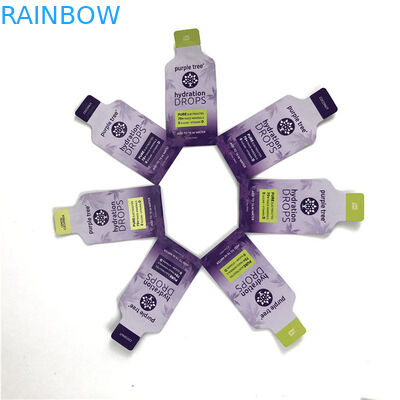 গরম কাস্টম লোগো চকচকে ফিনিস কাস্টমাইজড আকার এবং নকশা প্রয়োজন অ্যালুমিনিয়াম ফয়েল মাইলার ডয়প্যাক