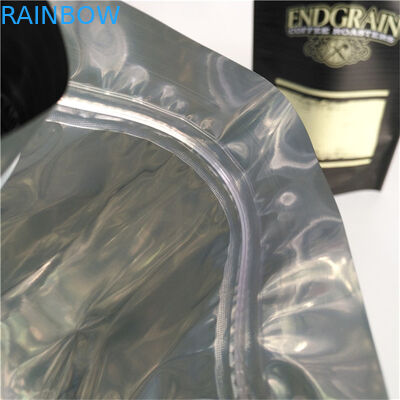 স্টোরেজ কাস্টম লোগো মুদ্রিত স্ট্যান্ড আপ জিপার পকেট পুনরায় বন্ধযোগ্য প্লাস্টিকের ফুড সিল কফি ব্যাগ