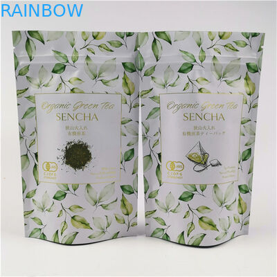 ফ্যাশন প্যাক কাস্টম লোগো মুদ্রিত 10 টি রঙ পর্যন্ত গ্রহণযোগ্য উপলব্ধ প্লাস্টিকের ফয়েল পকেট চা ব্যাগ