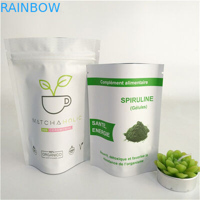 কাস্টমাইজড মুদ্রণ তাপ সীল পুনরায় ব্যবহারযোগ্য স্ট্যান্ড আপ ব্যাগ ফুড গ্রেড মাইলার স্যাচেট প্যাকেজিং