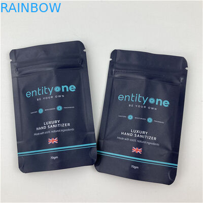 কাস্টম লোগো প্রিন্টেড স্ট্যান্ড আপ পাউচ, জিপার সহ, ম্যাট ফিনিশ, অ্যালুমিনিয়াম ফয়েল ফুড গ্রেড উপাদান ডয়প্যাক