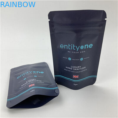 কাস্টম লোগো প্রিন্টেড স্ট্যান্ড আপ পাউচ, জিপার সহ, ম্যাট ফিনিশ, অ্যালুমিনিয়াম ফয়েল ফুড গ্রেড উপাদান ডয়প্যাক