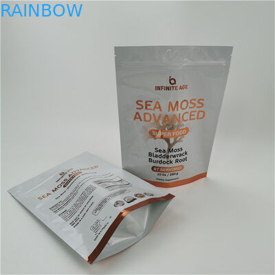 10 টিরও বেশি রঙ গ্রহণ করা যায় সহজ অশ্রু লাইন স্ট্যান্ড আপ পকেট ব্যাগ তাপ সিলিং জিপার শীর্ষ