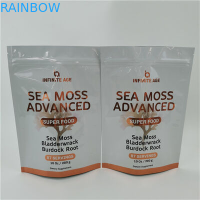 10 টিরও বেশি রঙ গ্রহণ করা যায় সহজ অশ্রু লাইন স্ট্যান্ড আপ পকেট ব্যাগ তাপ সিলিং জিপার শীর্ষ