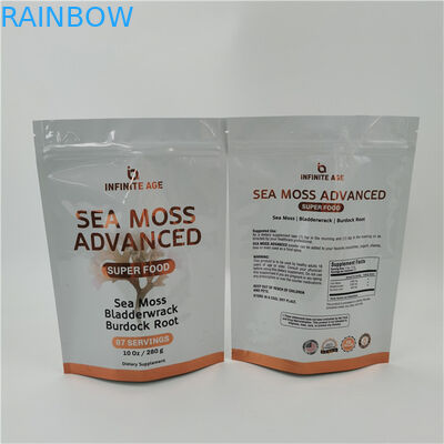 10 টিরও বেশি রঙ গ্রহণ করা যায় সহজ অশ্রু লাইন স্ট্যান্ড আপ পকেট ব্যাগ তাপ সিলিং জিপার শীর্ষ