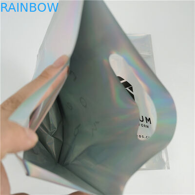 শীর্ষ মানের কাস্টম লোগো মুদ্রিত ফ্যাশন প্যাক কাস্টম বেধ ফুটোপ্রমাণ হলোগ্রাফিক ফিল্ম মাইলার ব্যাগ