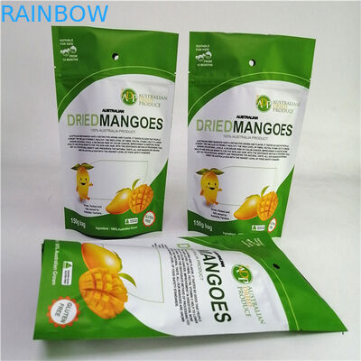 খাদ্য প্যাকেজিংয়ের জন্য কাস্টমাইজড ডিজাইন MOPP/VMPET/PE ল্যামিনেটেড অ্যালুমিনিয়াম ফয়েল মাইলার স্যাকেট