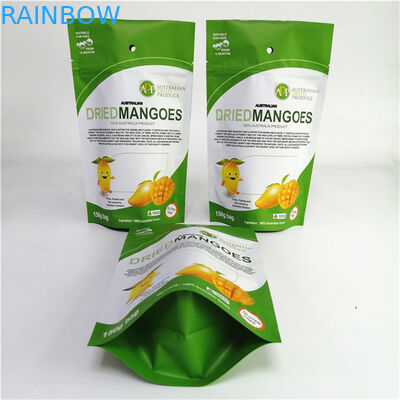 খাদ্য প্যাকেজিংয়ের জন্য কাস্টমাইজড ডিজাইন MOPP/VMPET/PE ল্যামিনেটেড অ্যালুমিনিয়াম ফয়েল মাইলার স্যাকেট