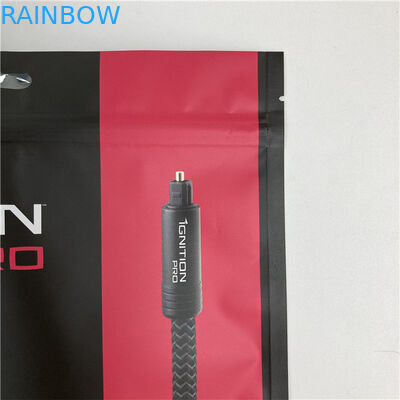 থ্রি সাইড সিলড মাইলার প্যাকেজিং ব্যাগ ফ্ল্যাট প্যাকেজ সিপার সহ 10 টি পর্যন্ত রঙ গ্রহণ করা হয় উপলব্ধ