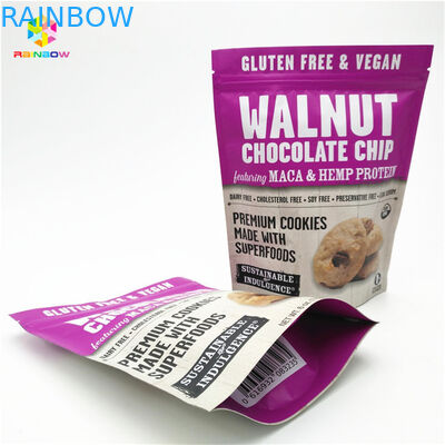 মেট ফিনিস রঙিন মুদ্রণ অ্যালুমিনিয়াম ফয়েল কাস্টমাইজড আকার এবং নকশা সঙ্গে মাইলার Doypack