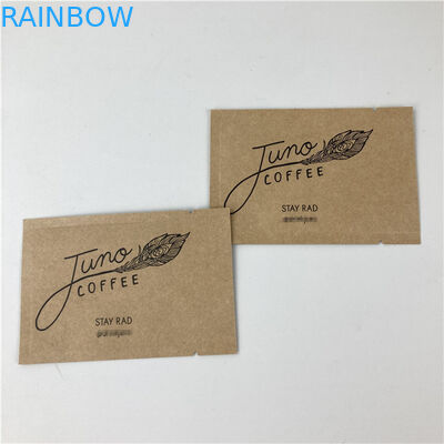 থ্রি সাইড সিলড মাইলার ক্রাফ্ট পেপার ব্যাগ কাস্টম প্রিন্টিং বায়োডেগ্রেডেবল পেপার পকেট