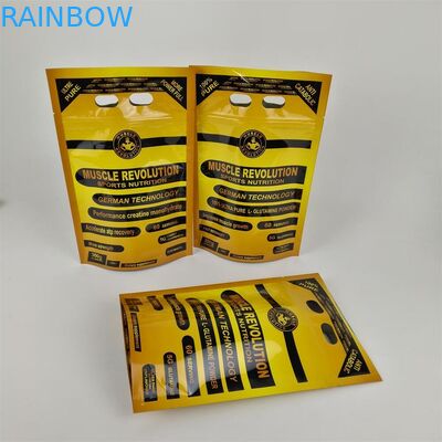 ডিজিটাল প্রিন্টিং প্লাস্টিকের সাথে প্রোটিন পাউডার জিপলক ফুড প্যাকেজিং ব্যাগ