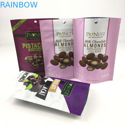 কাস্টম ম্যাট স্ট্যান্ড আপ পকেট অ্যালুমিনিয়াম ফয়েল মাইলার ব্যাগ পাউডার প্যাকেজিং