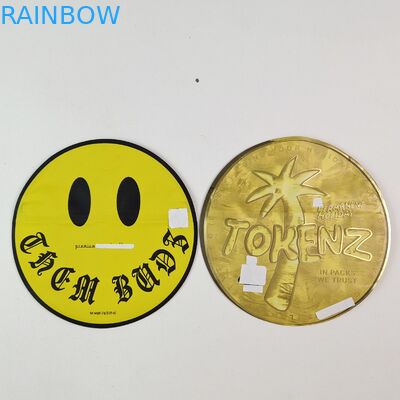 অনিয়মিত 3.5g 7g মাইলার ব্যাগগুলি ভিতরে জিপার সহ মুদ্রণ অ্যালুমিনিয়াম ফয়েল গন্ধ প্রতিরোধী ভোজ্য প্লাস্টিকের প্যাকেট