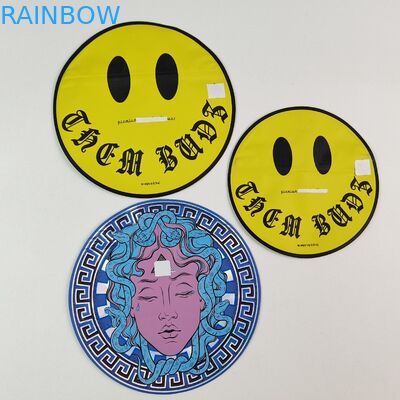 অনিয়মিত 3.5g 7g মাইলার ব্যাগগুলি ভিতরে জিপার সহ মুদ্রণ অ্যালুমিনিয়াম ফয়েল গন্ধ প্রতিরোধী ভোজ্য প্লাস্টিকের প্যাকেট