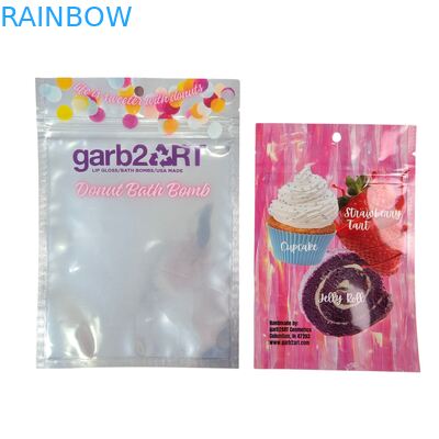 কাস্টম ডিজাইন স্ব-সিলিং আর্দ্রতা-প্রমাণ তাপ-সিলড জিপার স্বচ্ছ সামনের অ্যালুমিনিয়াম ফয়েল ব্যাক মাইলার প্লাস্টিকের ব্যাগ চিনি জন্য