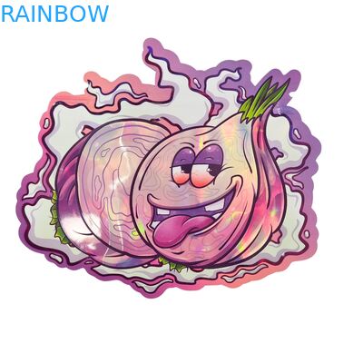 ক্যান্ডি, ভেষজ, শুকনো ফুল, গামি, বিস্কুট, চিনি এবং শিশু-প্রতিরোধী প্যাকেজিংয়ের জন্য জিপার সহ নরম টাচ হলোগ্রাফিক মাইলার ব্যাগ