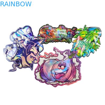 কাস্টম শেপ ৩.৫ গ্রাম ডিসপ্লে বক্স মায়লার ব্যাগ চাইল্ড প্রুফ সফট টাচ ডাই কাট ব্যাগ ১ গ্রাম, ৩.৫ গ্রাম, ৭ গ্রাম, ১৪ গ্রাম, ২৮ গ্রাম ভক্ষণযোগ্য প্লাস্টিকের জন্য