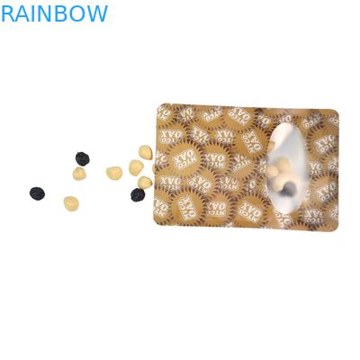 স্ট্যান্ড-আপ পাউচ প্যাকেজিং ৩-পার্শ্ব সিল ফ্ল্যাট পুনরায় ব্যবহারযোগ্য জিপলক উইন্ডো মাইলার অ্যালুমিনিয়াম ফয়েল পুনরায় ব্যবহারযোগ্য প্লাস্টিক ব্যাগ