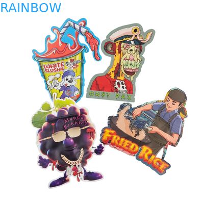 অনিয়মিত পুনরায় সিলযোগ্য 3.5 গ্রাম শিশু প্রতিরোধী মাইলার ব্যাগ ডিজিটাল প্রিন্ট পিইটি জিপলক প্যাকেজিং ভোজ্য গামি কুকিজের জন্য